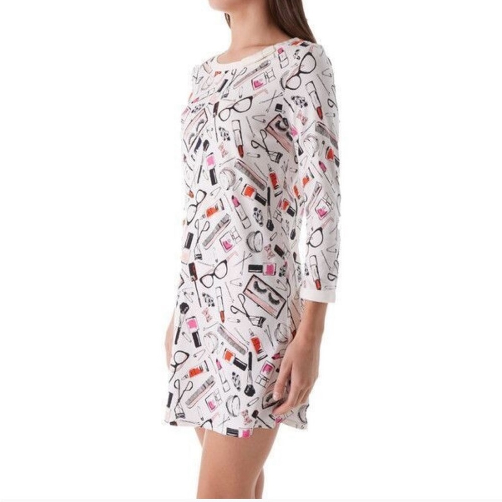NWT Kate Spade Dream A Little Dream Nightshirt Sz Large Multicolor Lipstick - Picture 9 of 14